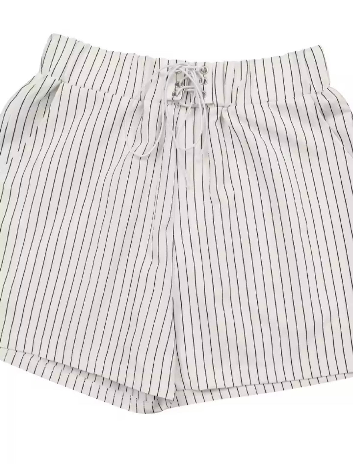 “Amelia Stripes” White 2 Piece Set