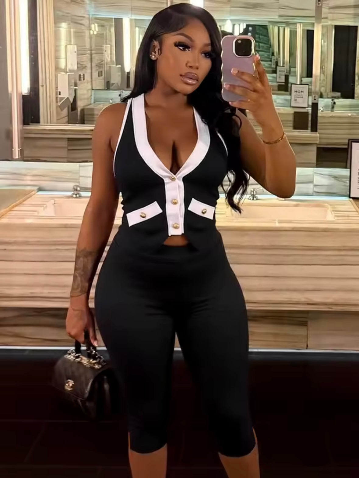 “Mariah Lynn” Black 2 Piece Set