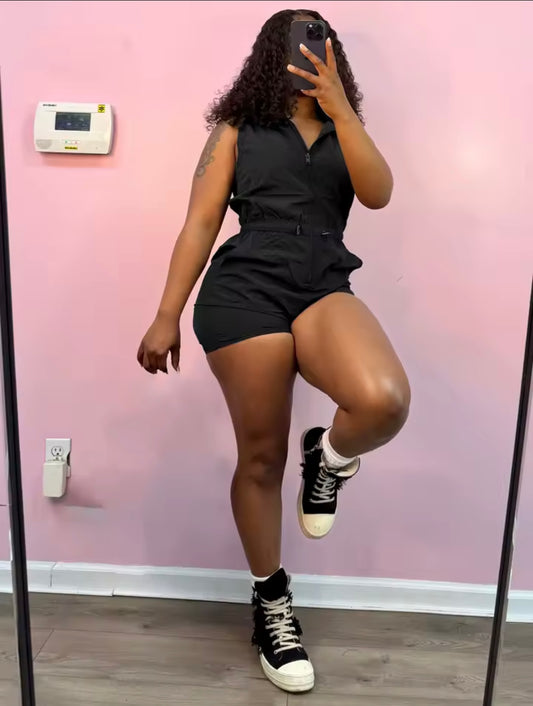 “Allure” Black Romper