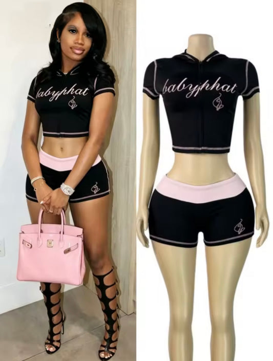 “Baby Phat Me” Black 2 Piece Set