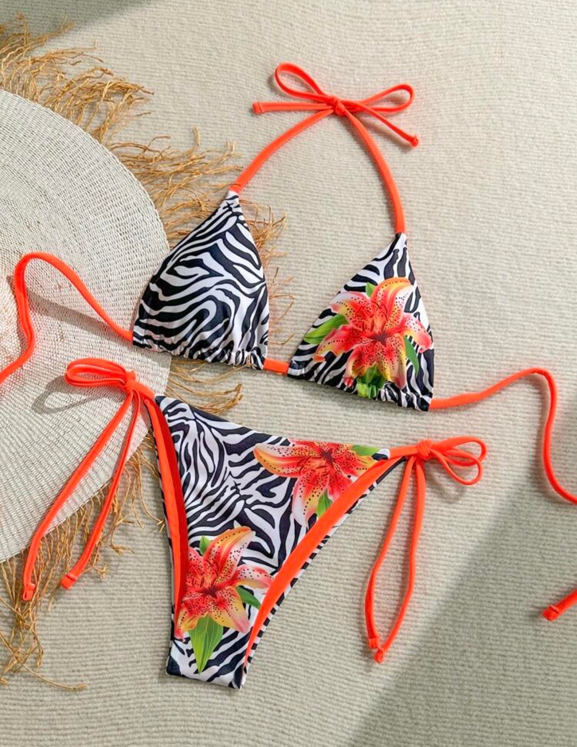 “Zebra Flows” 2 Piece Swimsuit