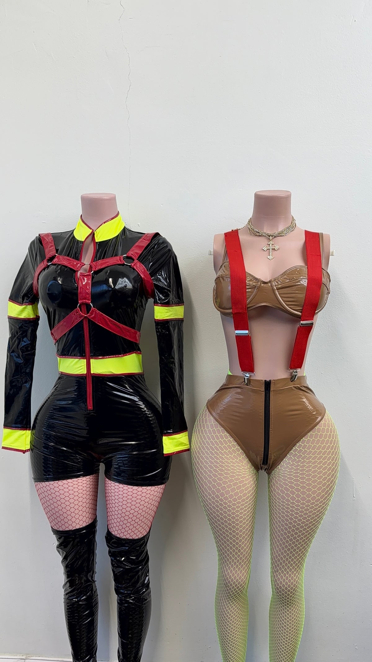 “Ring The Alarm” Brown 4 Piece Costume Set
