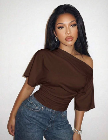 “Lena” Burgundy Top