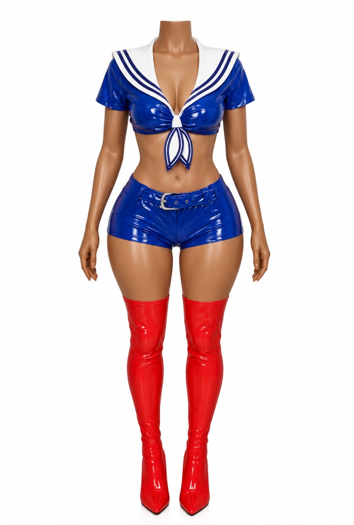 “Sailor Babe” Blue 2 Piece Costume Set