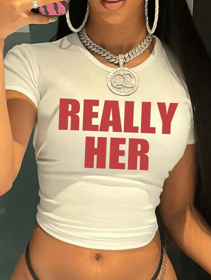 “Really Her” White Top