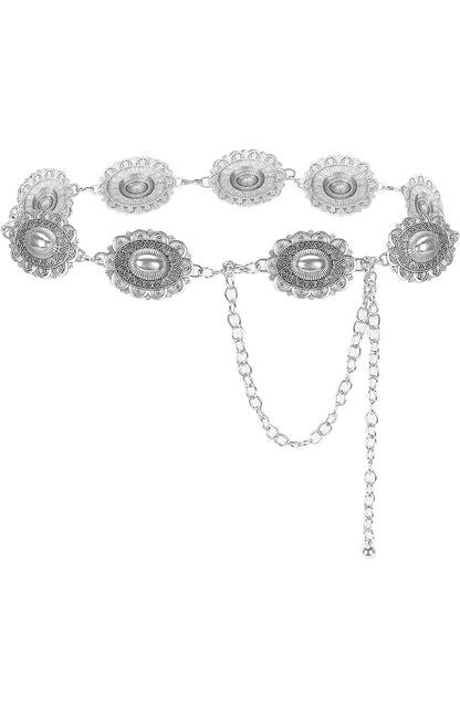 “Tokyo” Silver Chain Belt