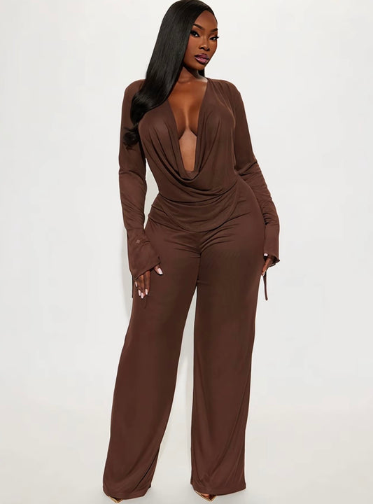 “Phase Me” Brown 2 Piece Set