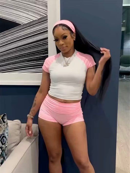 “Sporty Babe” Pink 3 Piece Set