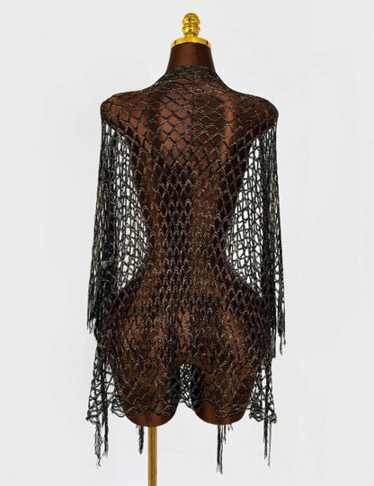 “Zora” Black Swim Cover Up