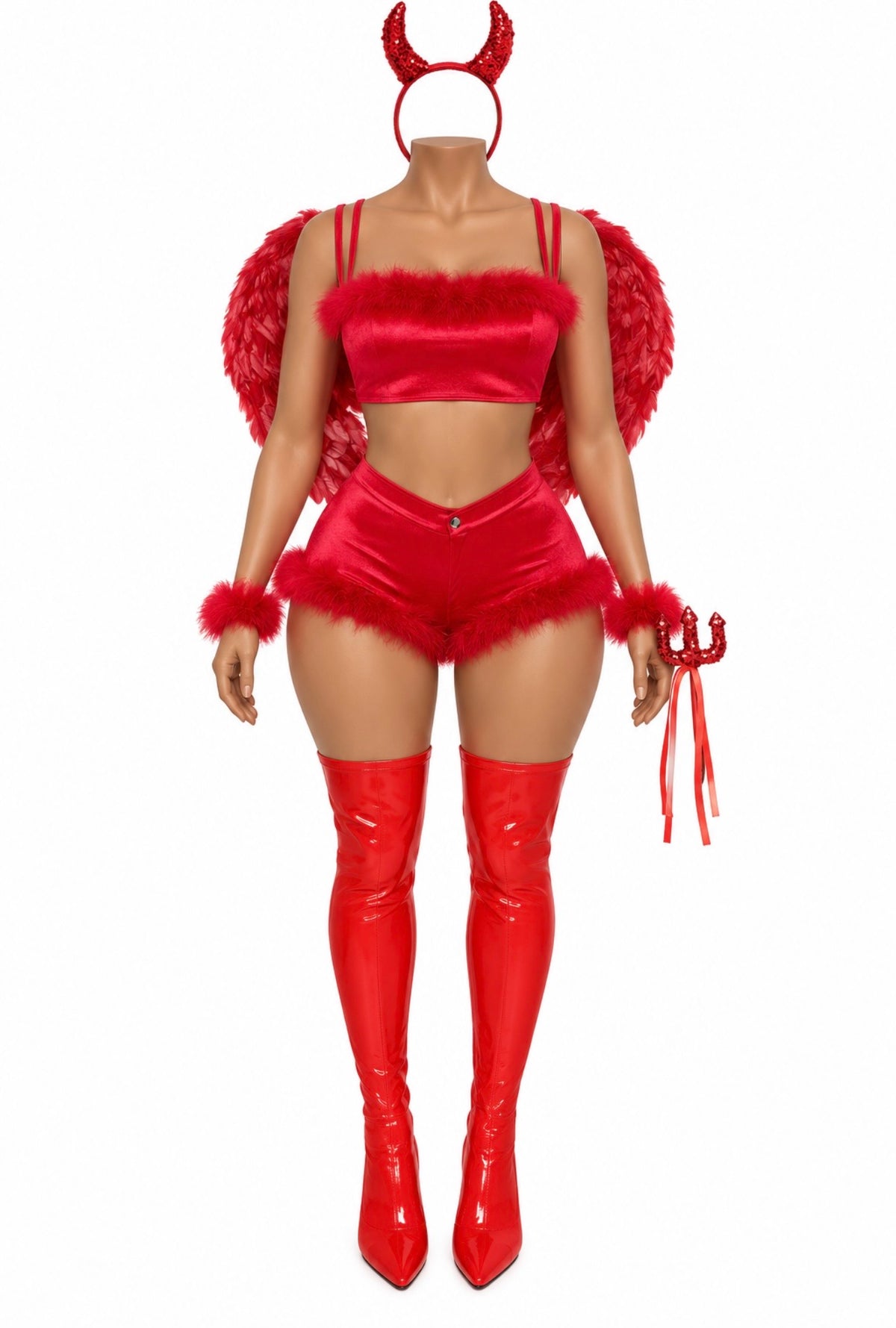 “Hot As Hell” Red 3 Piece Costume Set
