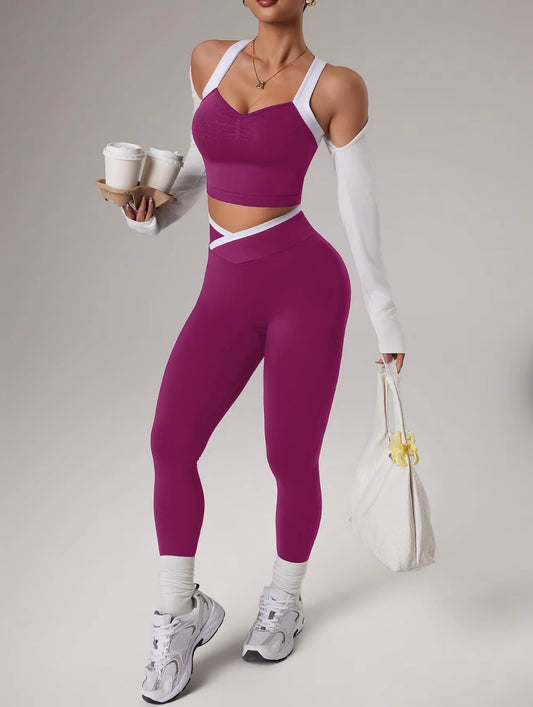 “Alice Active” Plum 2 Piece Set