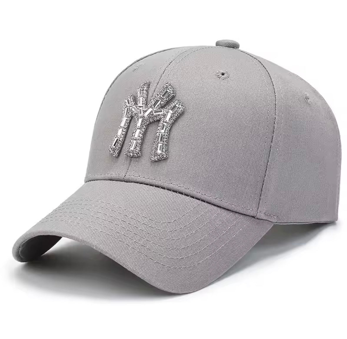 “NY Studded” Grey Hat