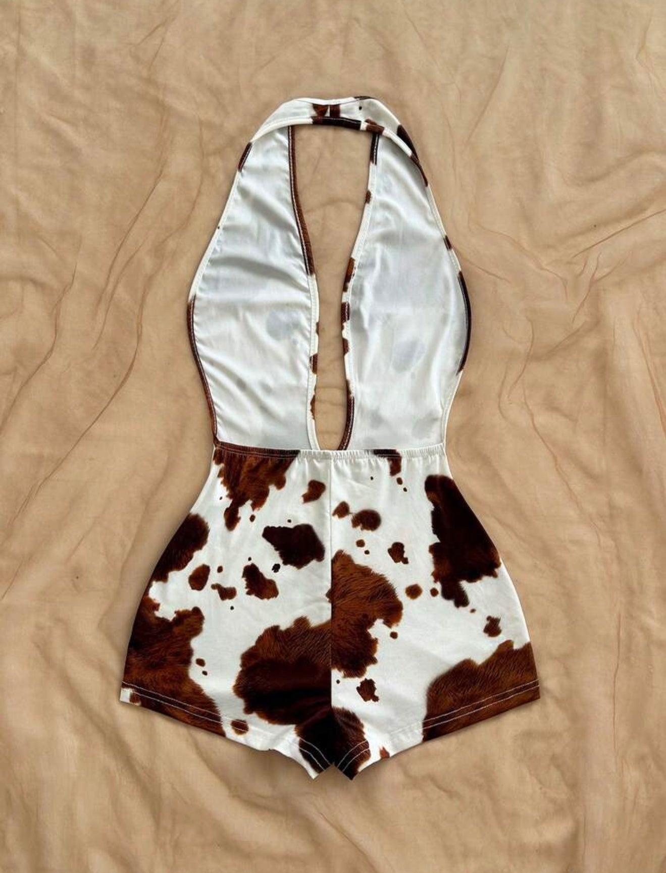 “Rodeo Gal” Cow Print Romper