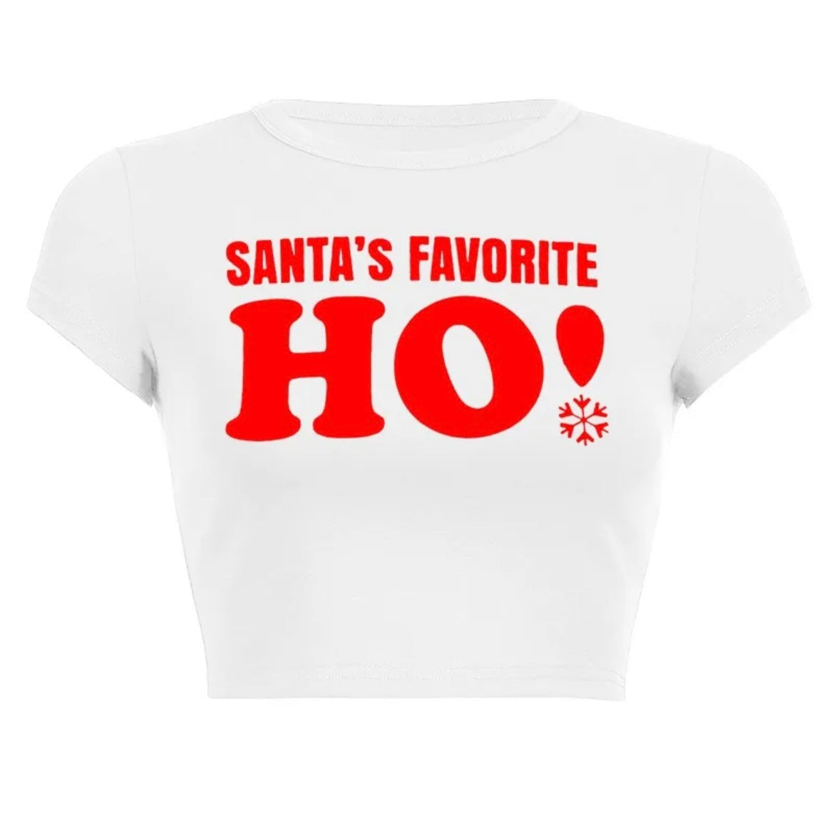 “Santa’s Fav” White Top