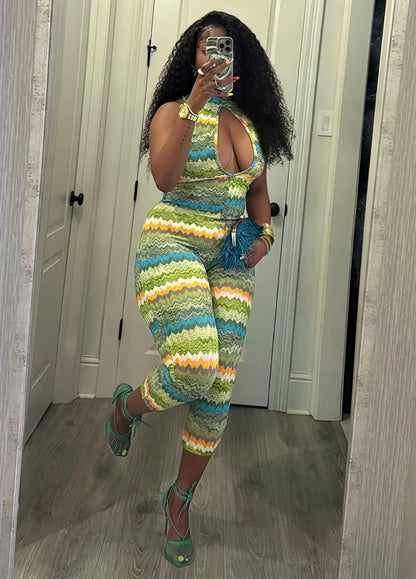 “Pintail” Multicolor Jumpsuit
