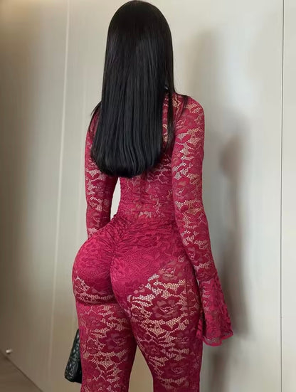 “Lacey Luxe” Black Jumpsuit