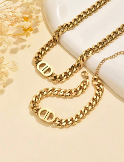 “Double It” Gold Necklace Set