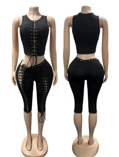“Bound Together” Black 2 Piece Set