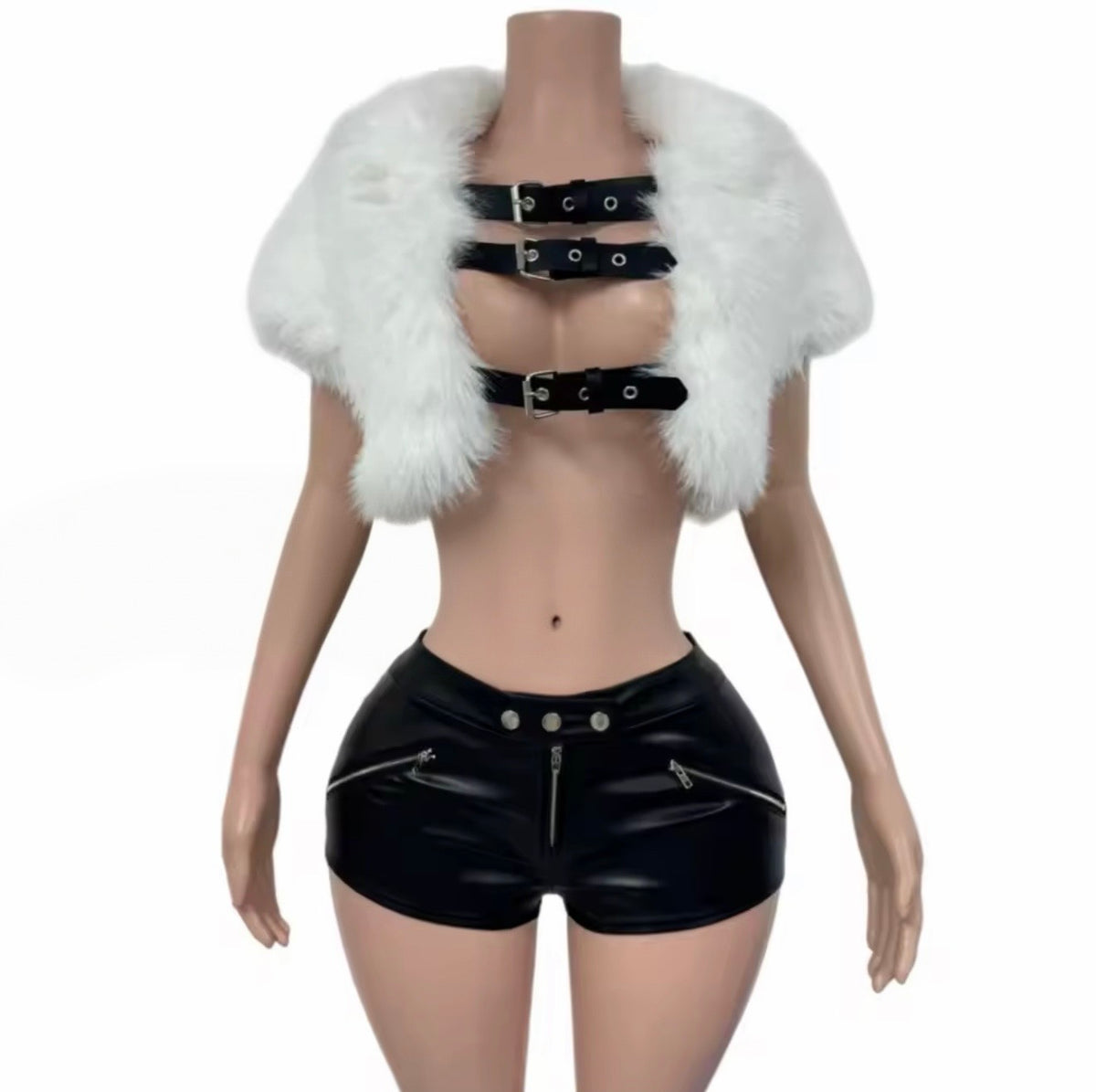 “Furr & Felonies” White 2 Piece Set