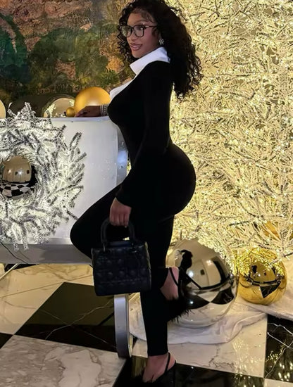 “Tamia” Black Jumpsuit