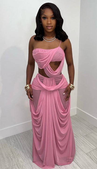 “French Maid” Pink 2 Piece Set