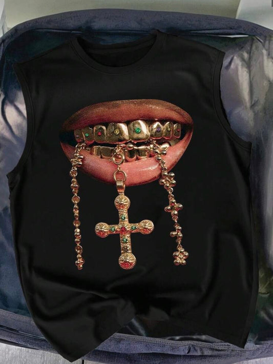 “Bling Cheese” Black Top