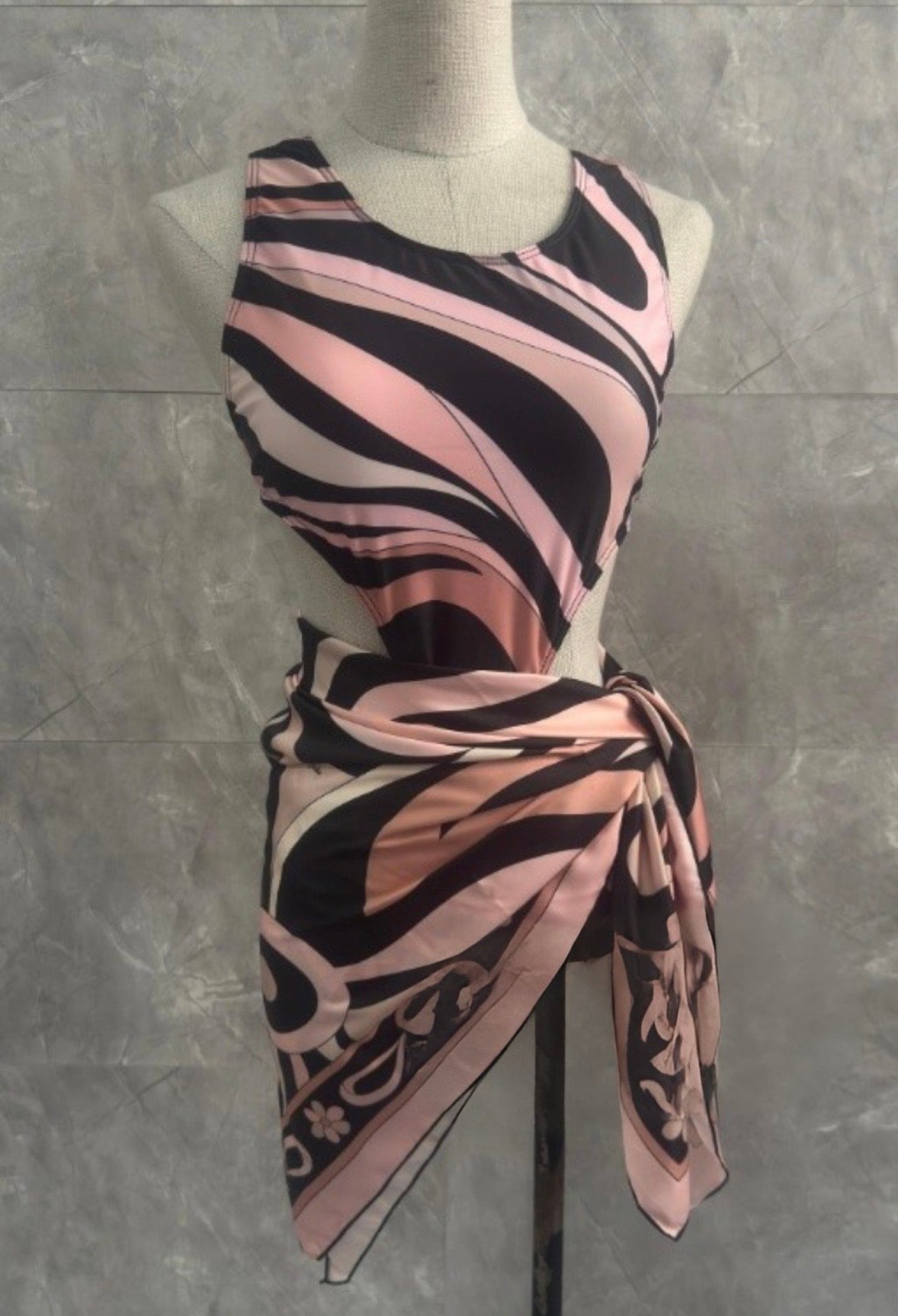 “Pucci” Soft Pink 2 Piece Swimsuit