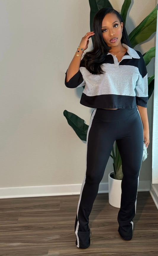 “Polo Da Don” Black 2 Piece Set