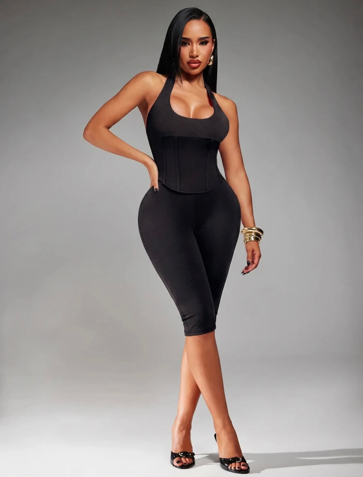 “Curves On Command” Black 2 Piece Set