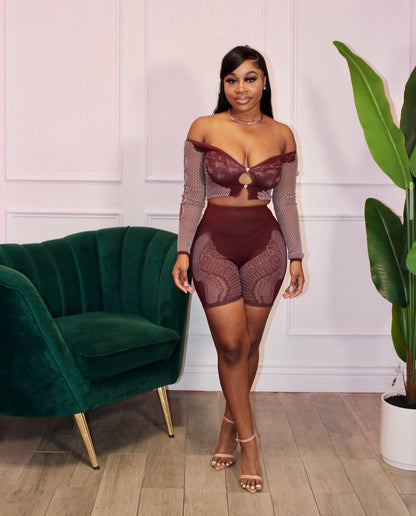 “Serenity” Brown 2 Piece Set