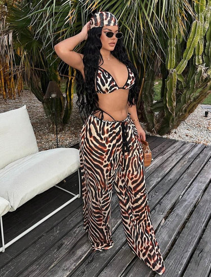 “Zebra Muse” 4 Piece Swimsuit