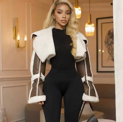 “Widow” Black Leather Jacket
