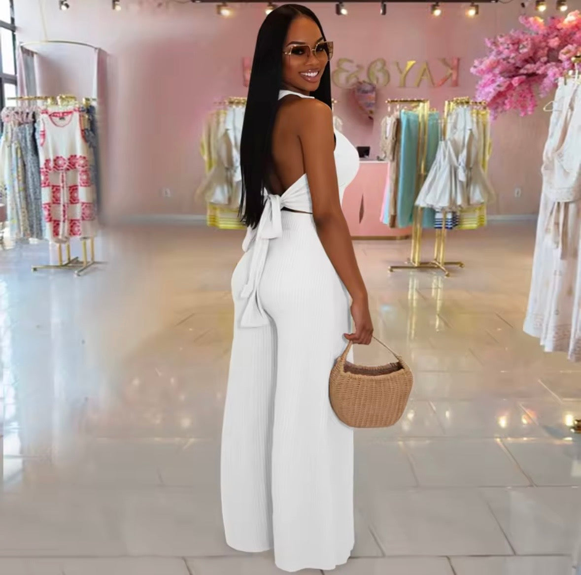 “Isabella” White 2 Piece Set