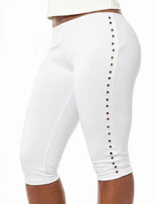 “Craze Capri” White Shorts