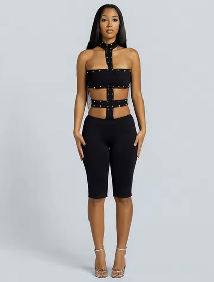 “Partner In Crime” Black Romper