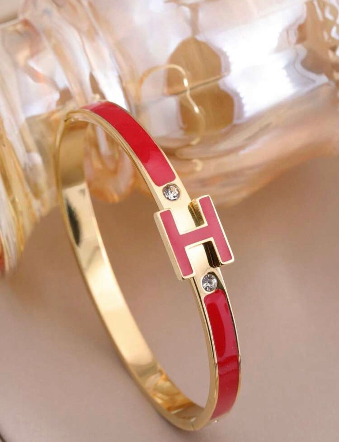 “Hermes” Red Bangle