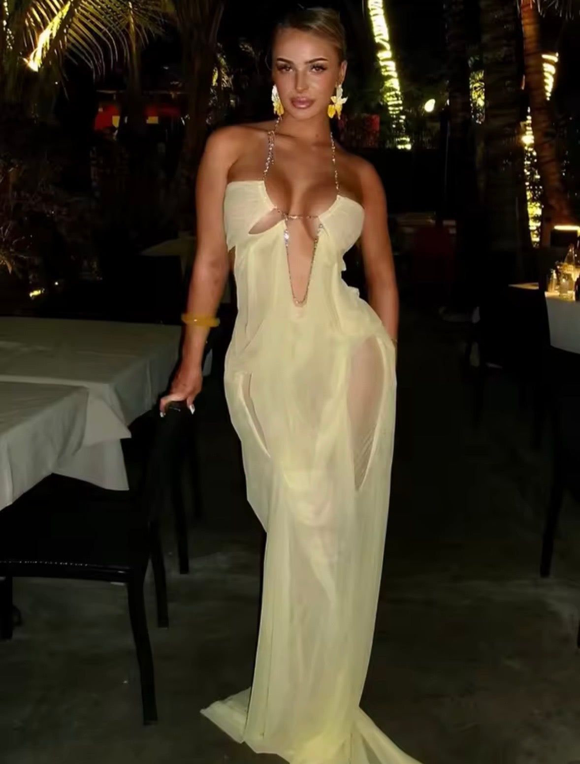 “Lover” Yellow Dress