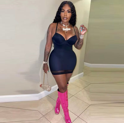 “Mischievous” Nude Dress