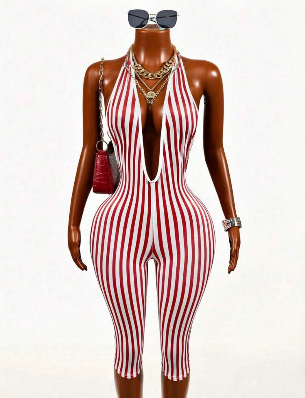 “Milk Marie” Red Romper