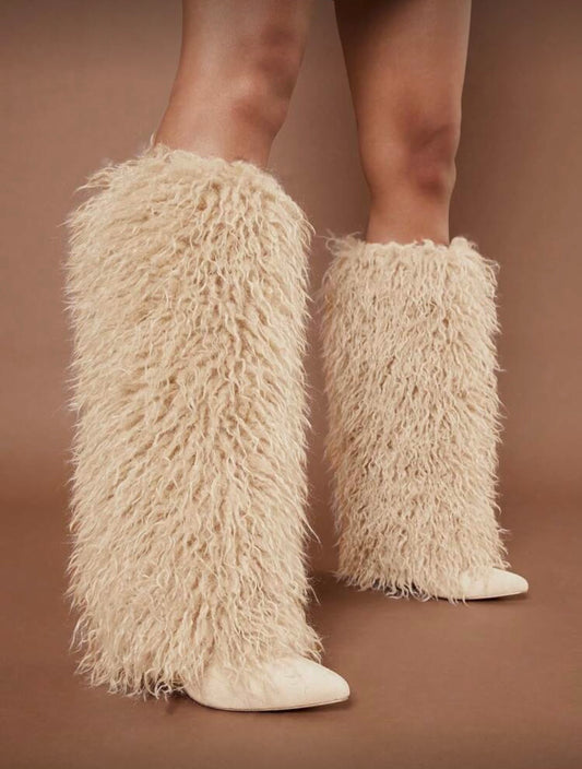 “Lawtey Furr” Nude Boot