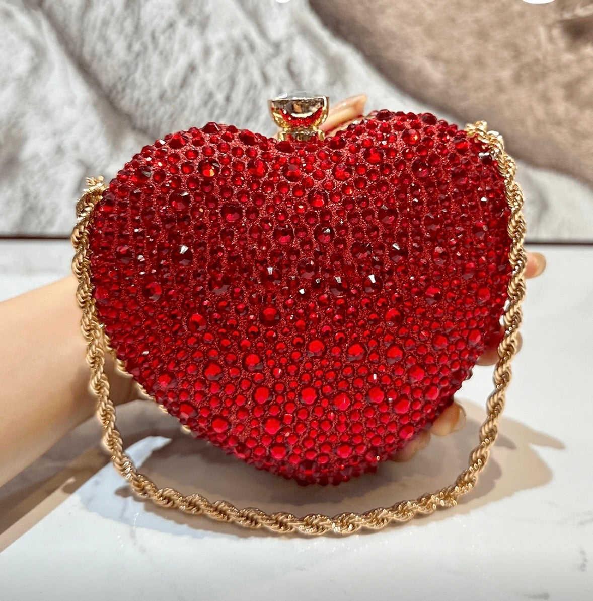 “Heartless” Red Handbag