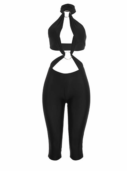 “Ring Leader” Black Romper