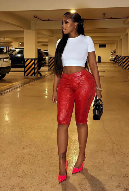 “Brisk” Red Shorts