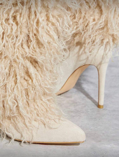“Lawtey Furr” Nude Boot