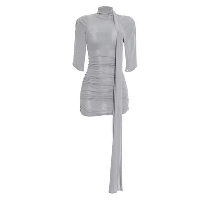 “Bernice” Grey Dress