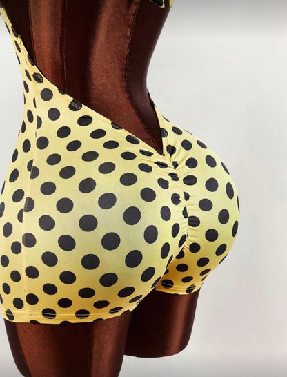 “Joska Polka” Yellow Romper