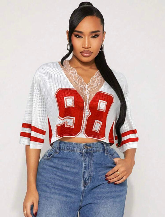“Number Nine” Red Top