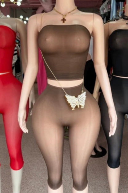“Mirage Mami” Brown 2 Piece Set