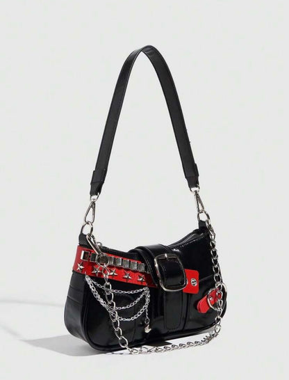 “Rock Life” Black Handbag