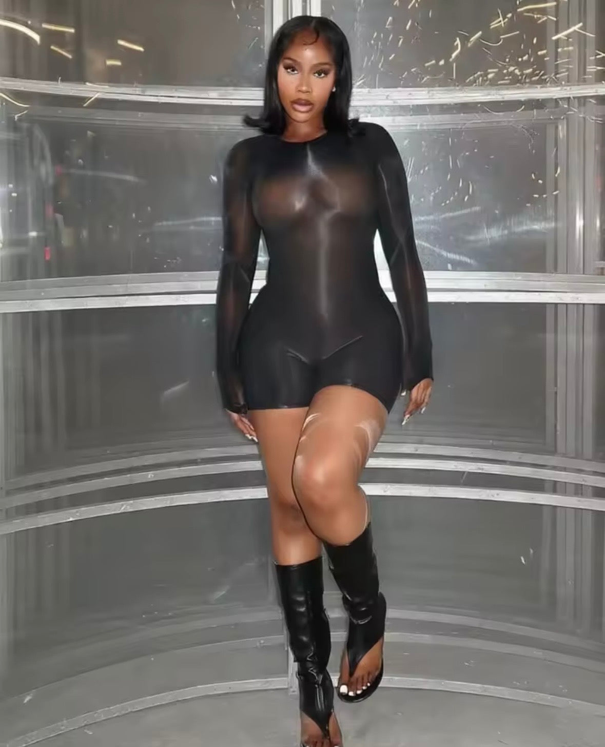 “You the Birthday” Black Romper